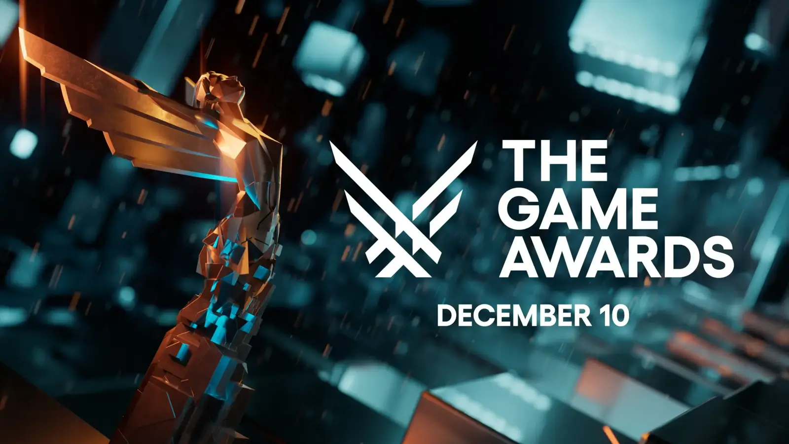 Key Art der Game Awards 2026 mit Statue und Datum 10. Dezember